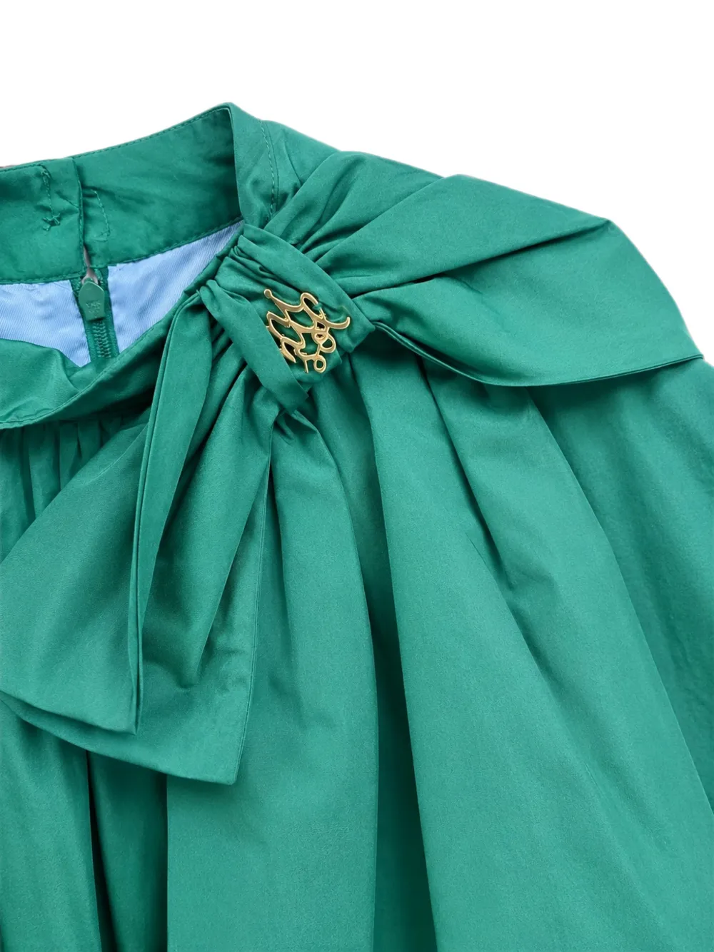 Mi Sol Jurk met strikdetail Groen