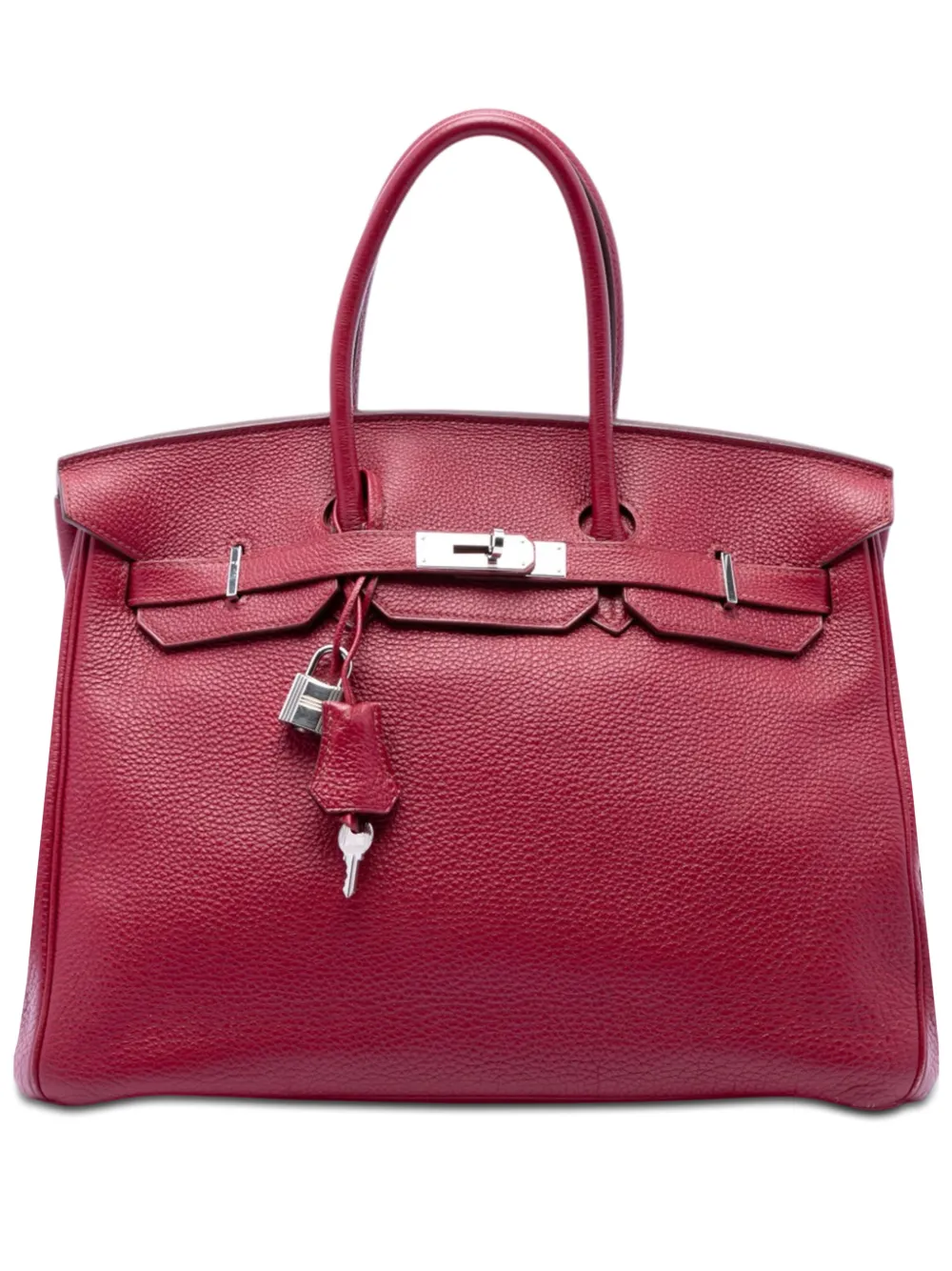 Hermès Pre-Owned 2010 Togo Birkin Retourne 35 handbag - Rosso