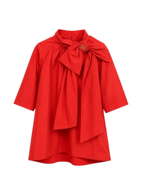 Mi Mi Sol bow-detail A-line mini dress