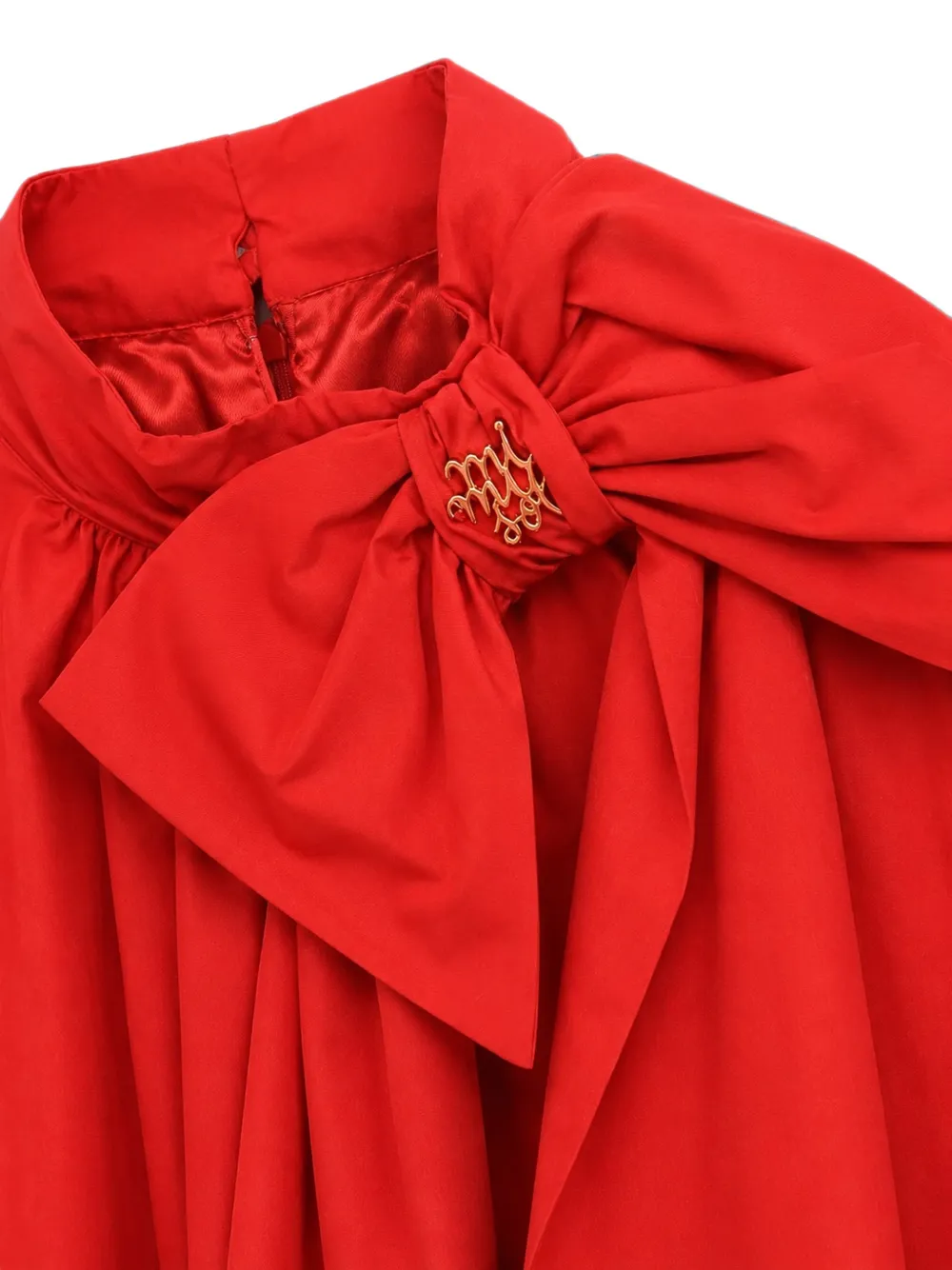Mi Sol Jurk met strikdetail Rood