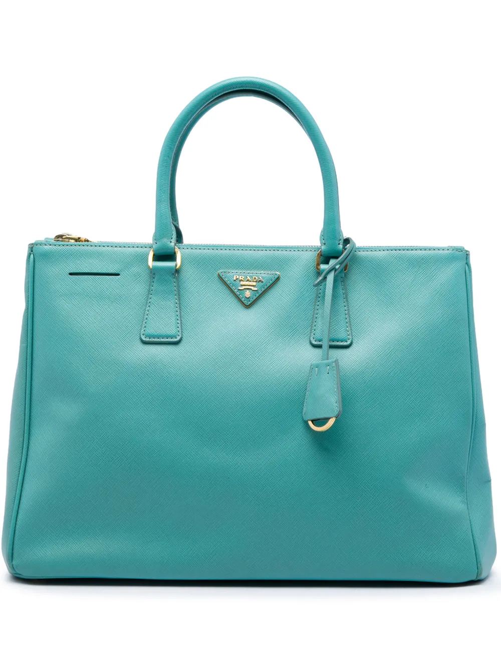 Prada Pre-Owned 2013-2026 Large Saffiano Lux Galleria Double Zip tote bag - Blau