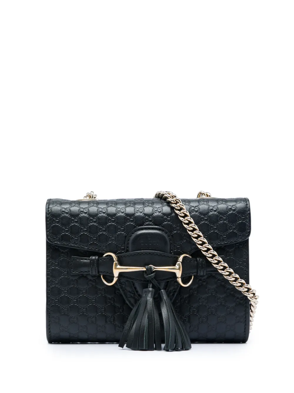 Gucci Pre-Owned 2016-2026 Mini Microguccissima Emily crossbody bag - Nero