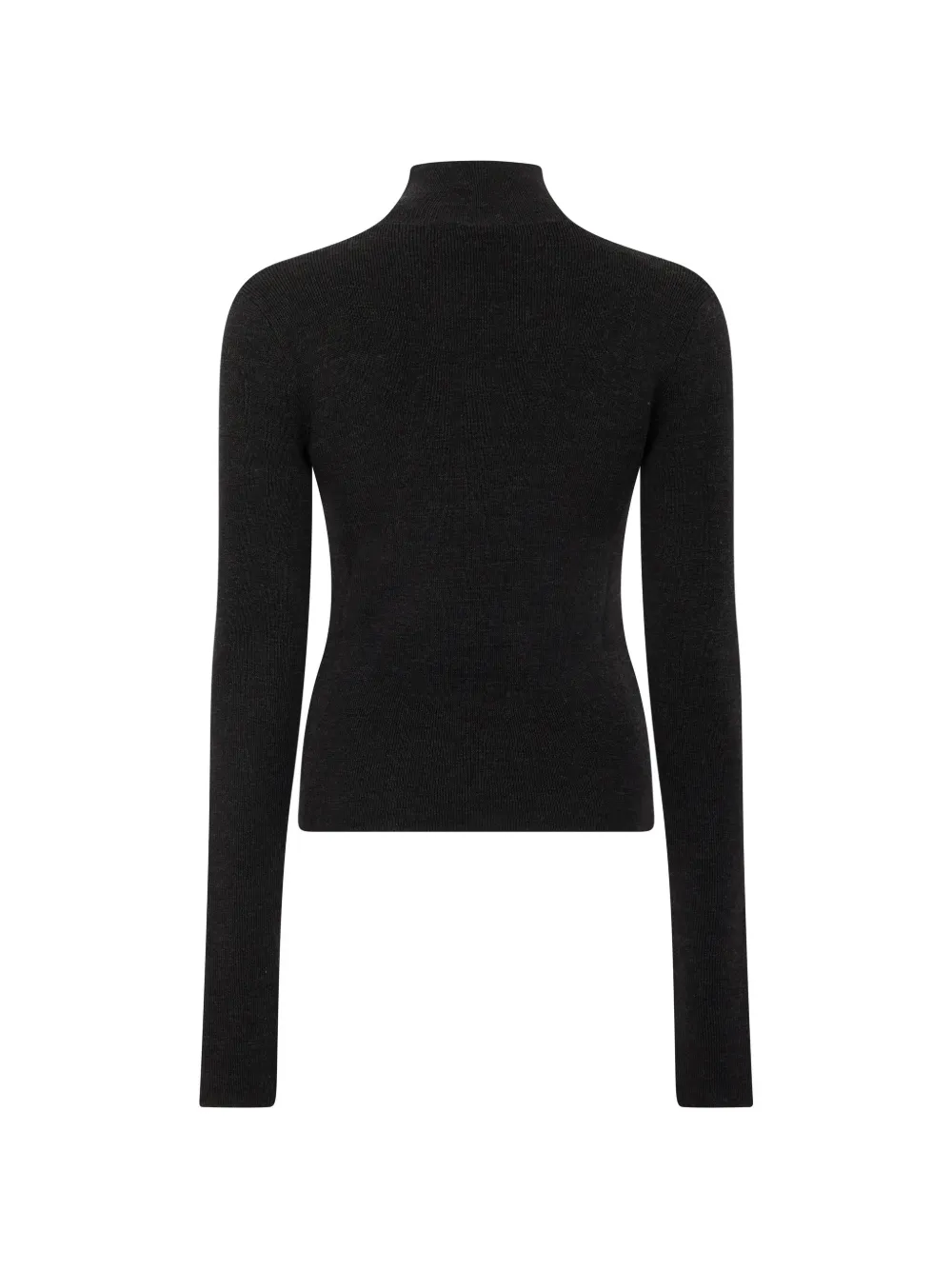 GANNI Slim-fit trui met hoge hals Grijs