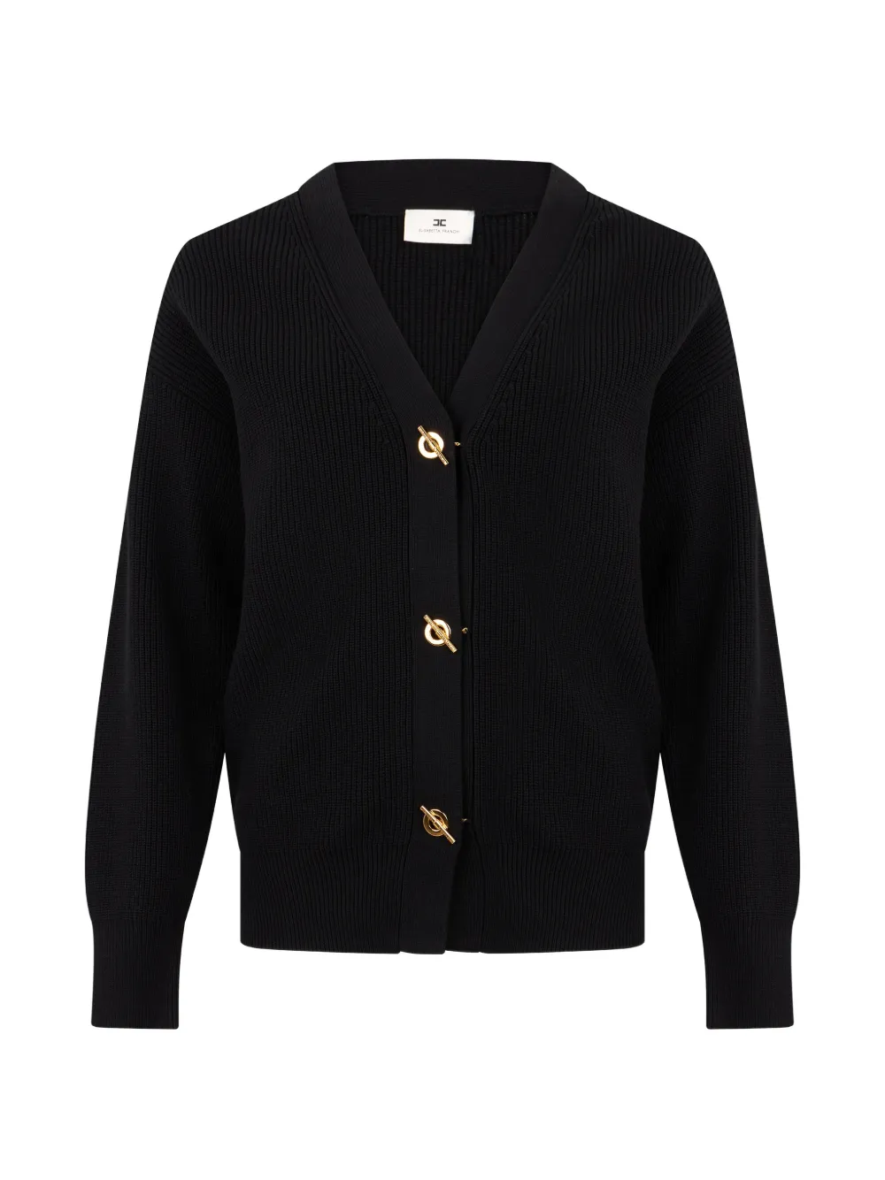 Elisabetta Franchi Cardigan con scollo a V - Nero