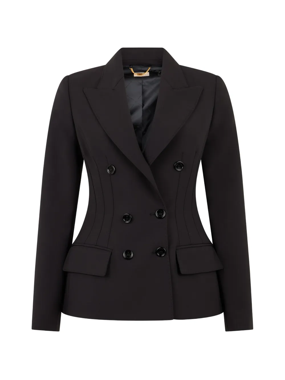 Elisabetta Franchi jacket in lightweight crêpe - Schwarz