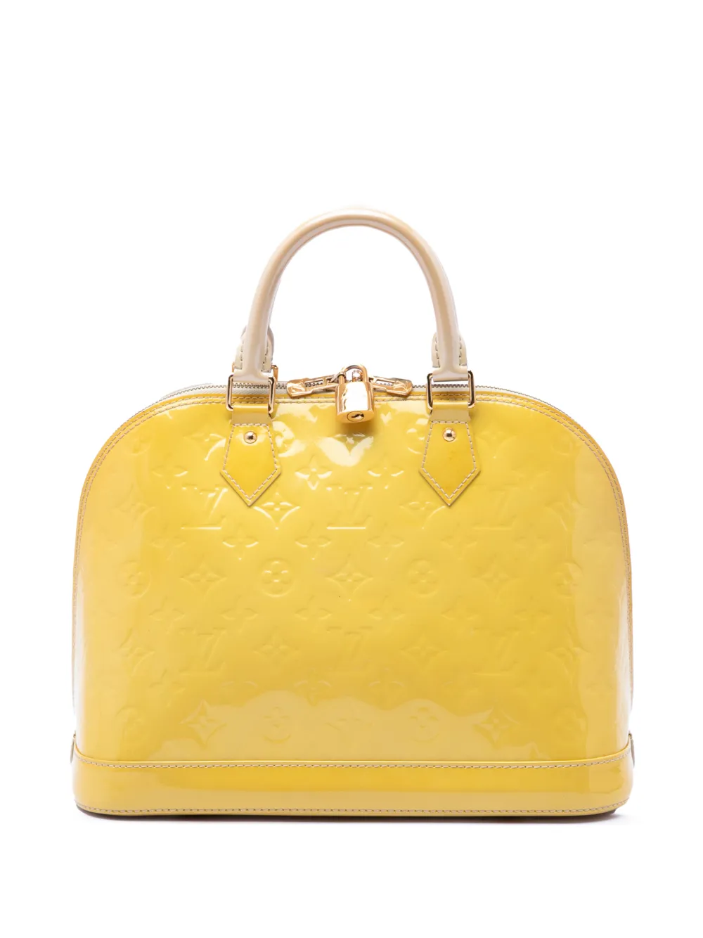 Louis Vuitton Pre-Owned 2012 Monogram Vernis Alma PM handbag - Giallo