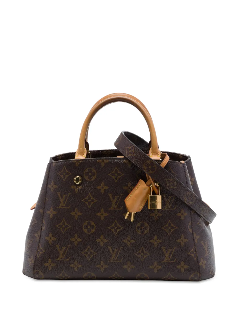 Louis Vuitton Pre-Owned 2016 Monogram Montaigne BB satchel - Braun