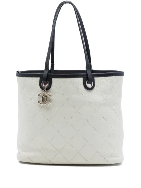CHANEL Pre-Owned 2014 Quilted Caviar Shopping Fever tote bag