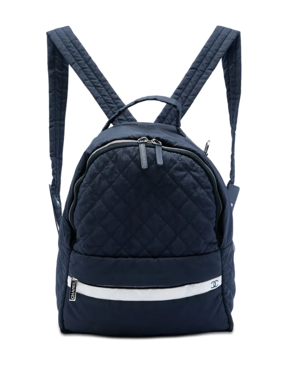 CHANEL Pre-Owned 2014 CC Quilted Nylon Sport Line backpack - Blu