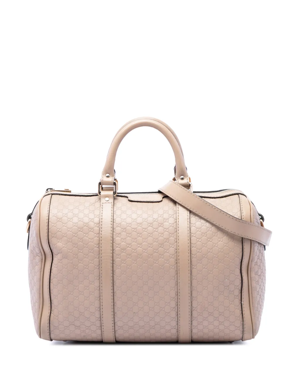 Gucci Pre-Owned 2016-2026 Medium Microguccissima Joy Boston Bag satchel - Marrone