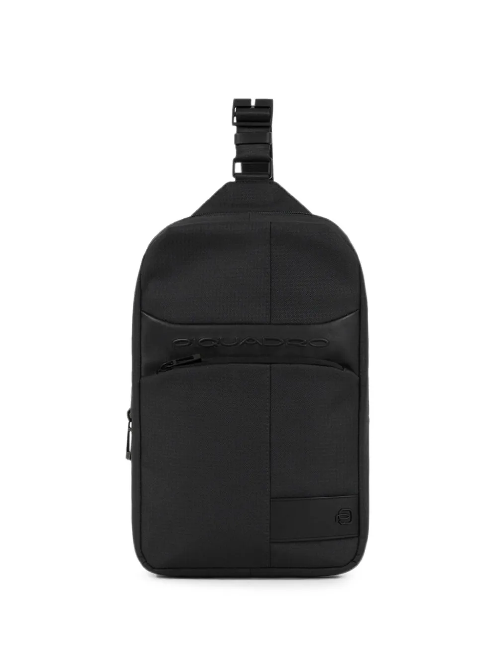 PIQUADRO logo-embossed zip-fastening backpack - Nero
