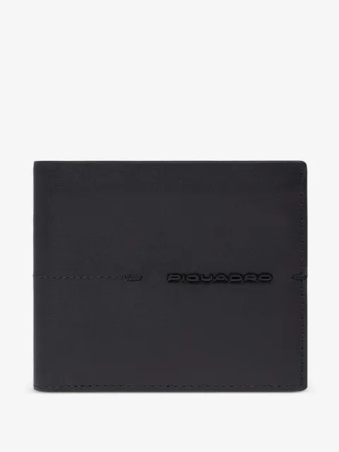 PIQUADRO logo-plaque leather wallet