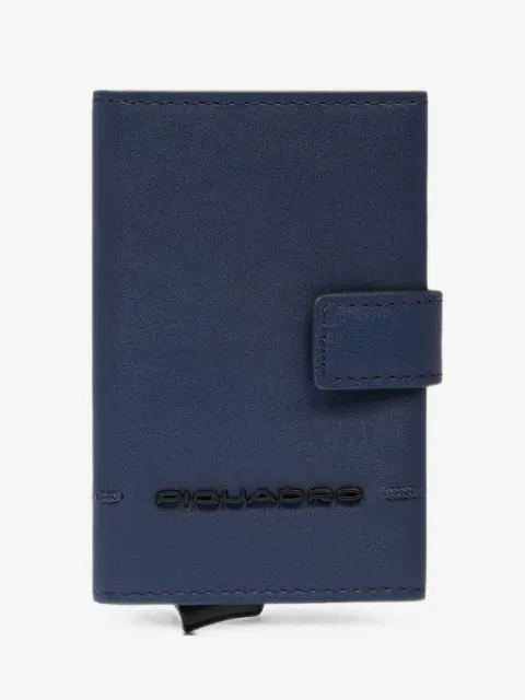 PIQUADRO cartera con cierre autoadherente