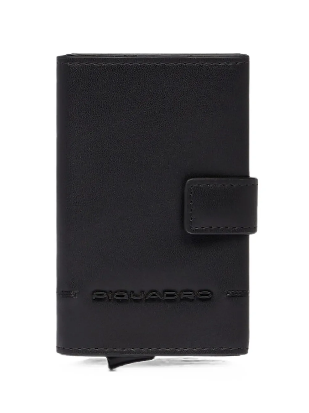PIQUADRO logo-embossed cardholder wallet - Schwarz