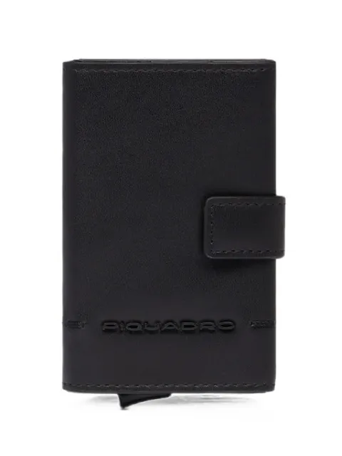 PIQUADRO logo-embossed cardholder wallet
