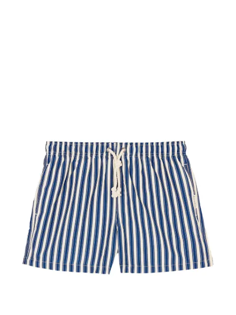 GASSA D AMANTE Alassio striped drawstring swim shorts