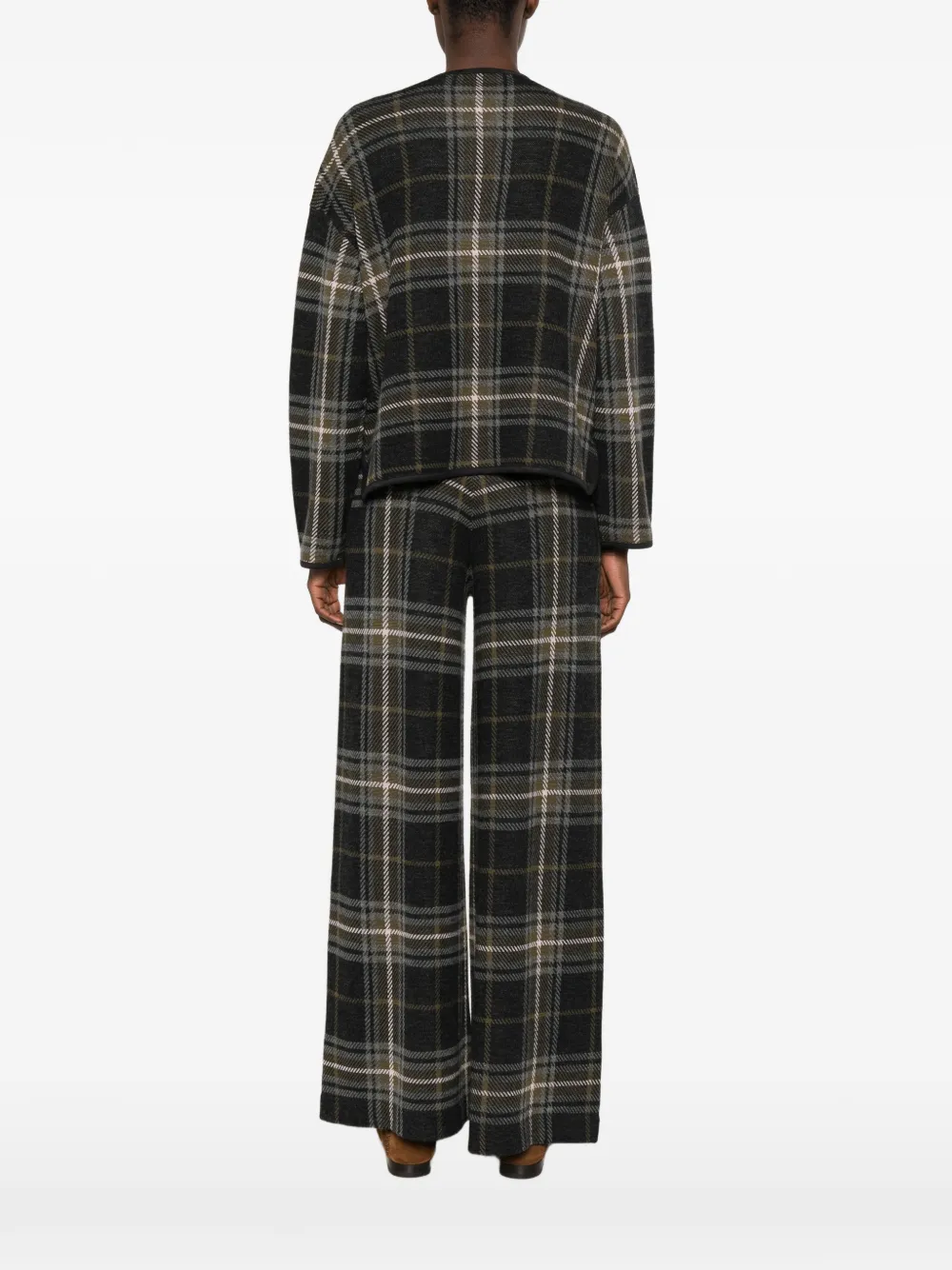 BOMPARD Vest met tartan ruit Grijs