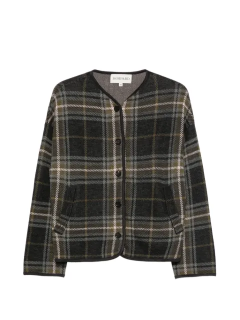 BOMPARD tartan jacquard cardigan
