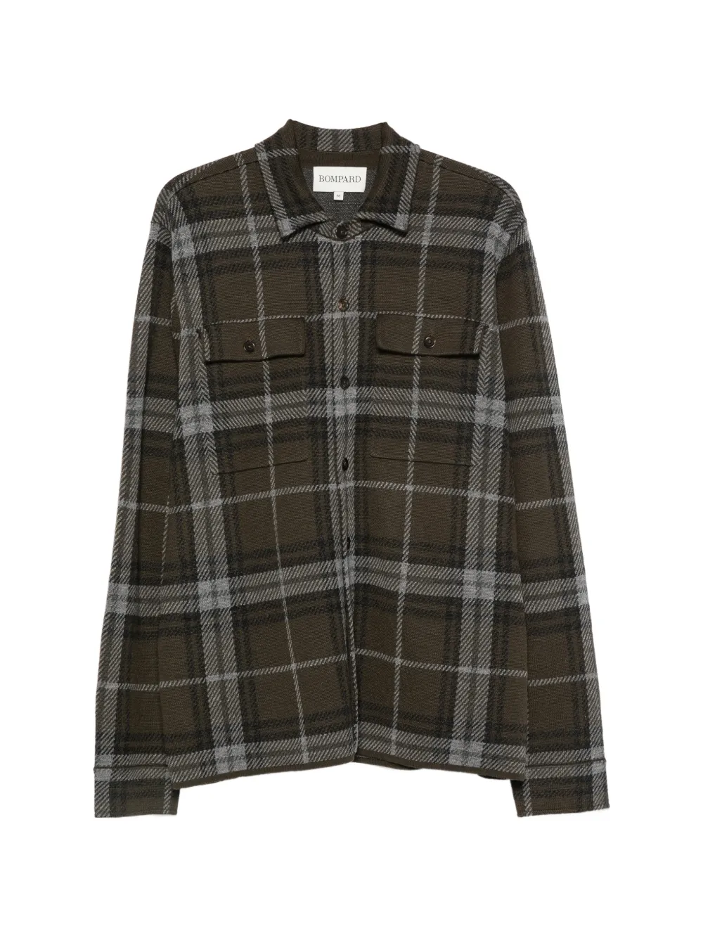 BOMPARD tartan jacquard overshirt