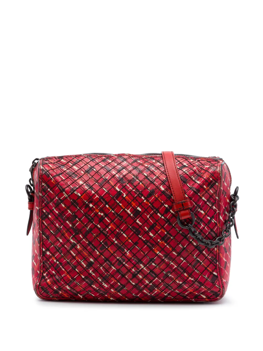 Bottega Veneta Pre-Owned 2012-2026 Printed Leather Camera Bag crossbody bag - Rot