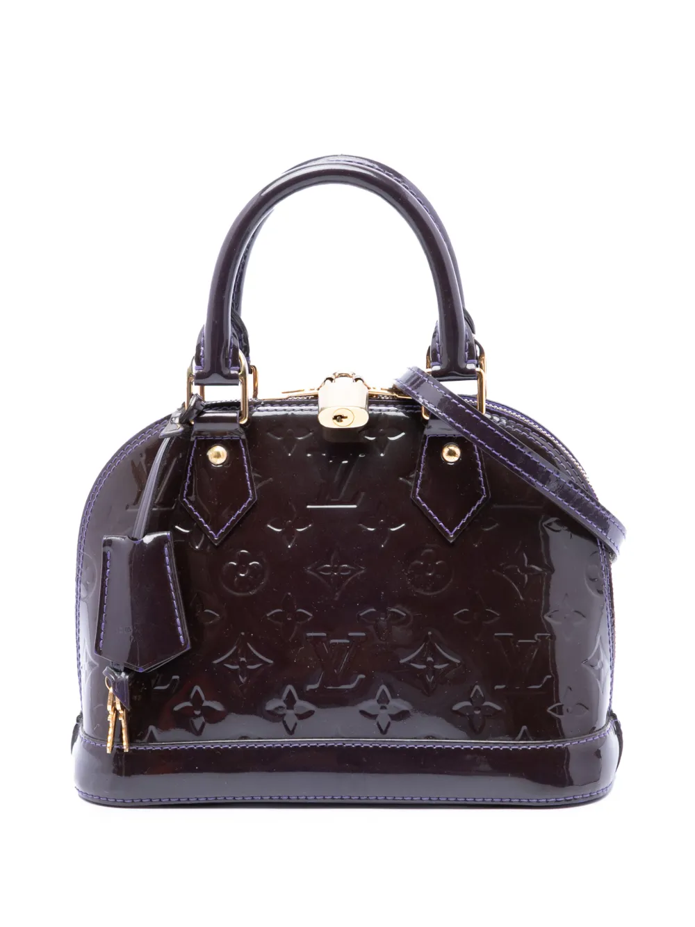 Louis Vuitton Pre-Owned 2016 Monogram Vernis Alma BB satchel - Violett