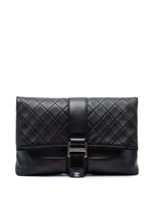 CHANEL Pre-Owned チェーン フォンホルダー マトラッセ ラムスキン