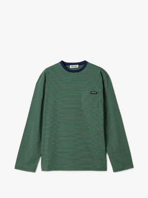 Miu Miu striped jersey T-shirt