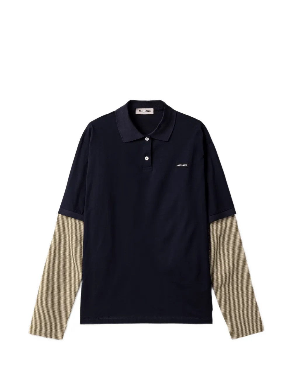 Miu Miu jersey polo shirt - Blu