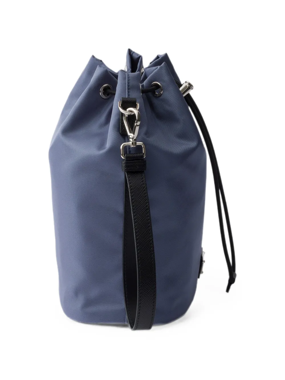 Prada Re-Nylon en Saffiano leren schoudertas Blauw