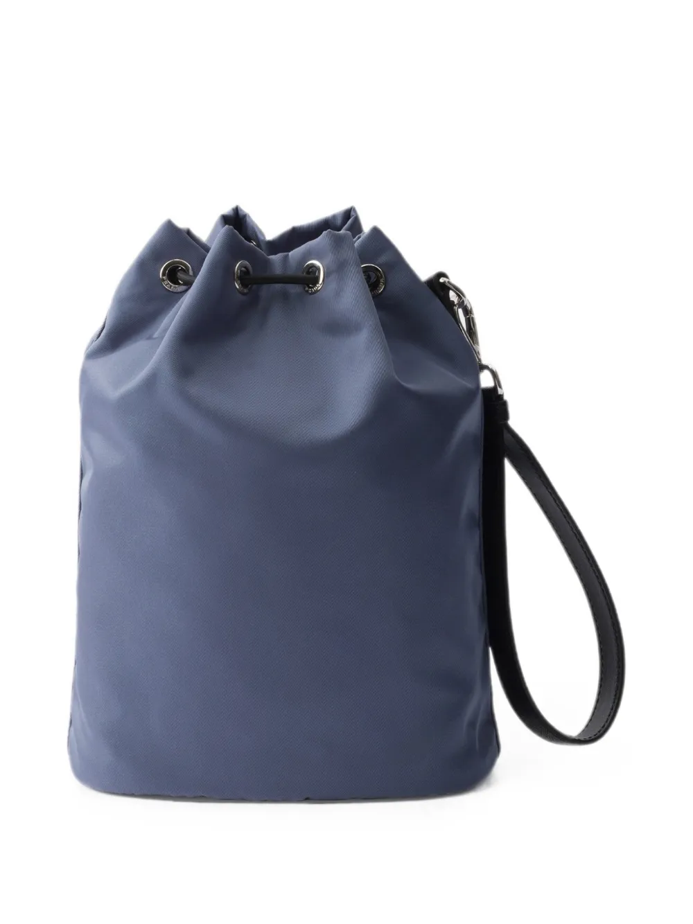 Prada Re-Nylon en Saffiano leren schoudertas Blauw