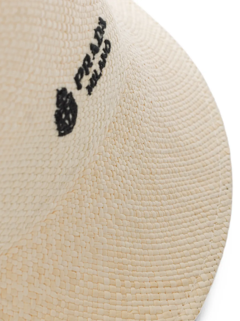 Prada Panama stoffen vissershoed Beige