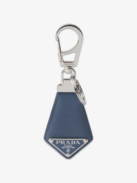 Prada Saffiano leather keychain