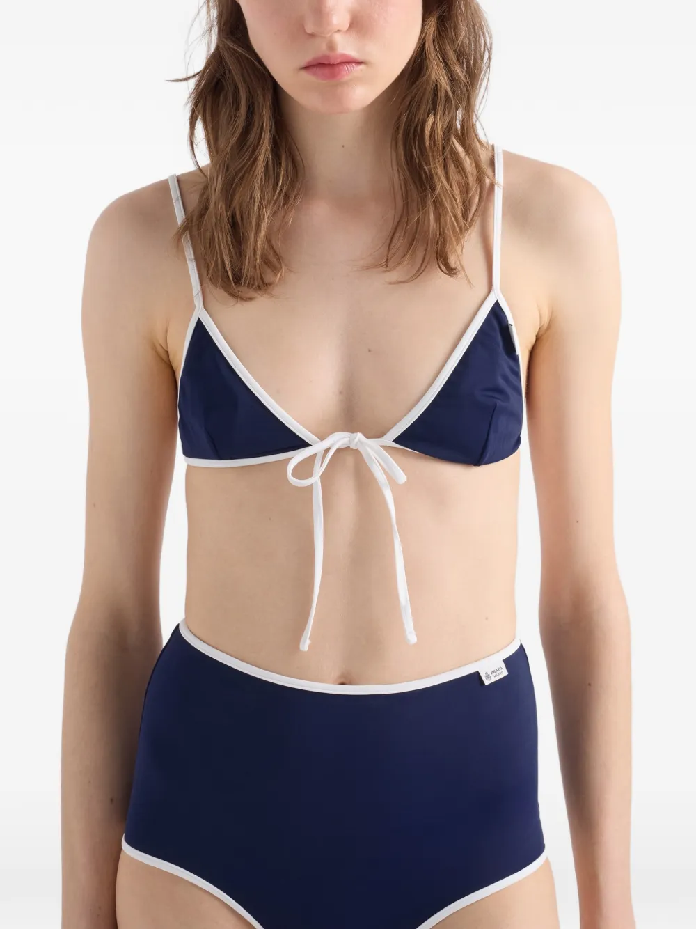 Prada Bikinitop met sterprint Blauw