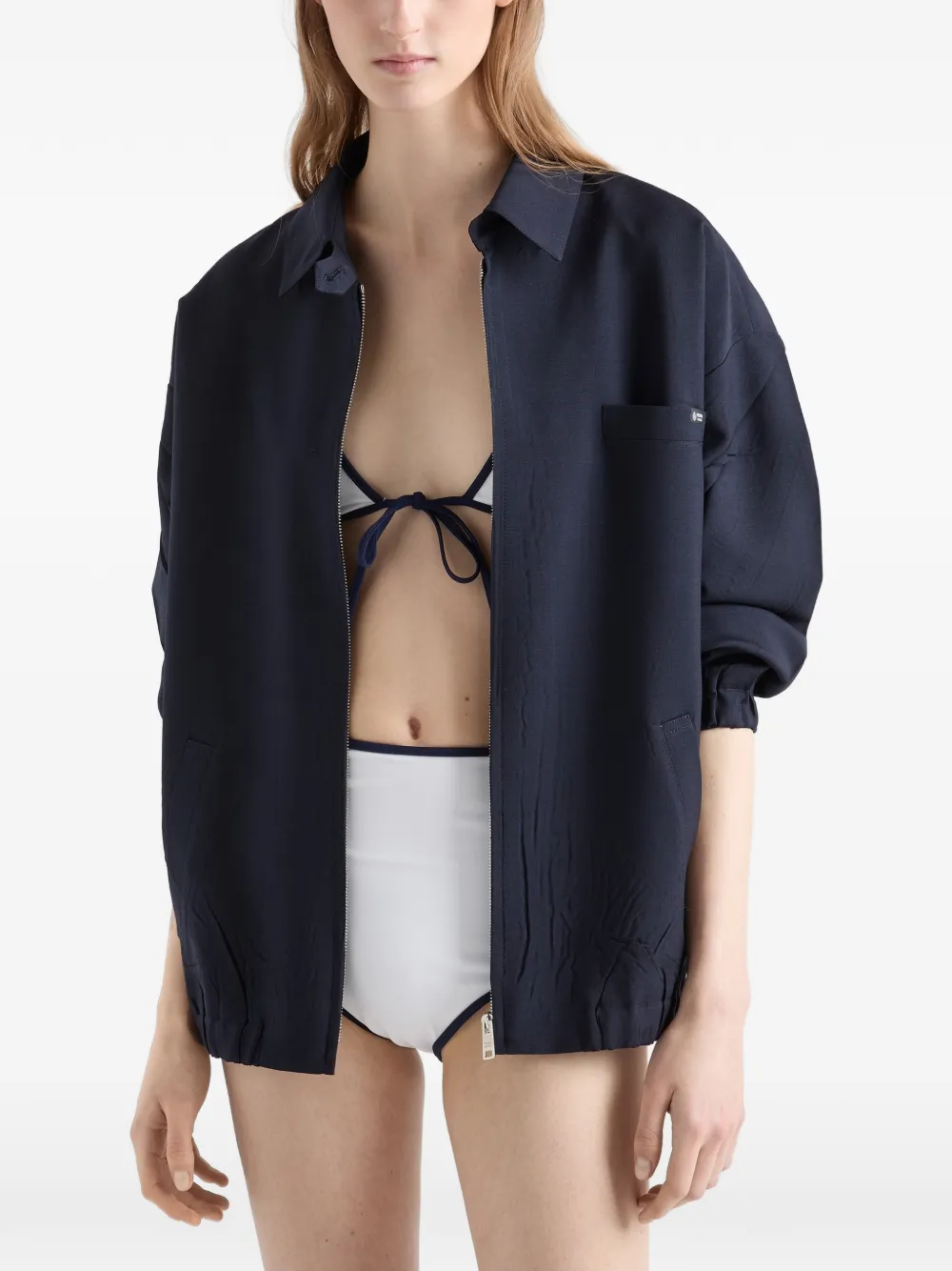 Prada Jersey bikinislip Wit