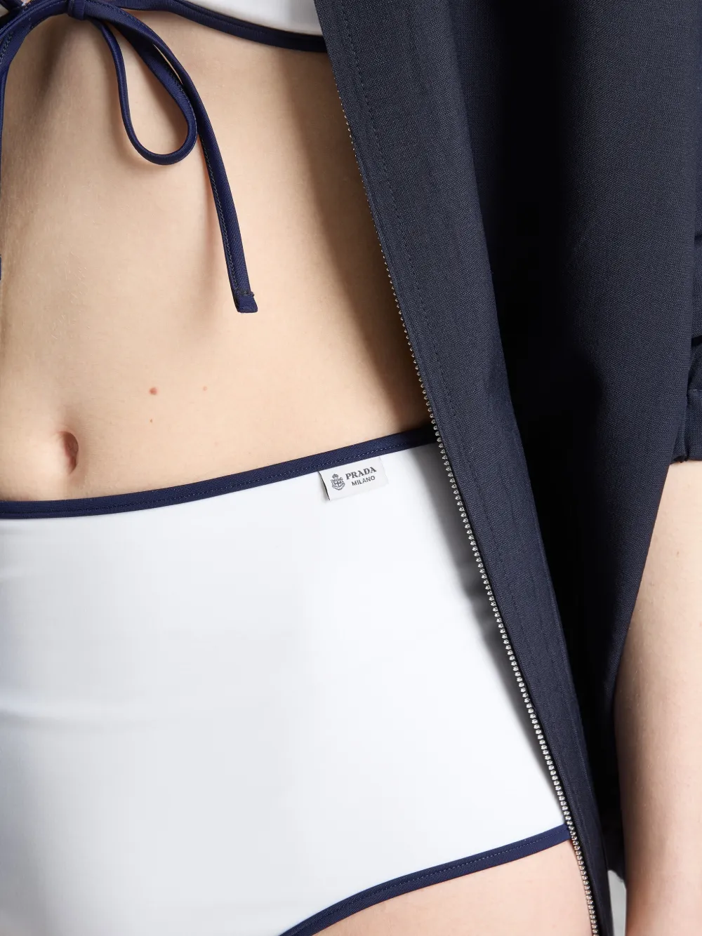 Prada Jersey bikinislip Wit