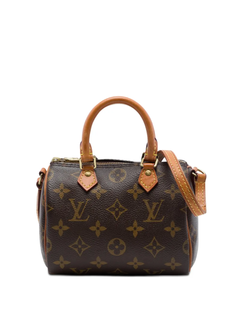 Louis Vuitton Pre-Owned 2019 Monogram Nano Speedy Bandouliere satchel - Brown
