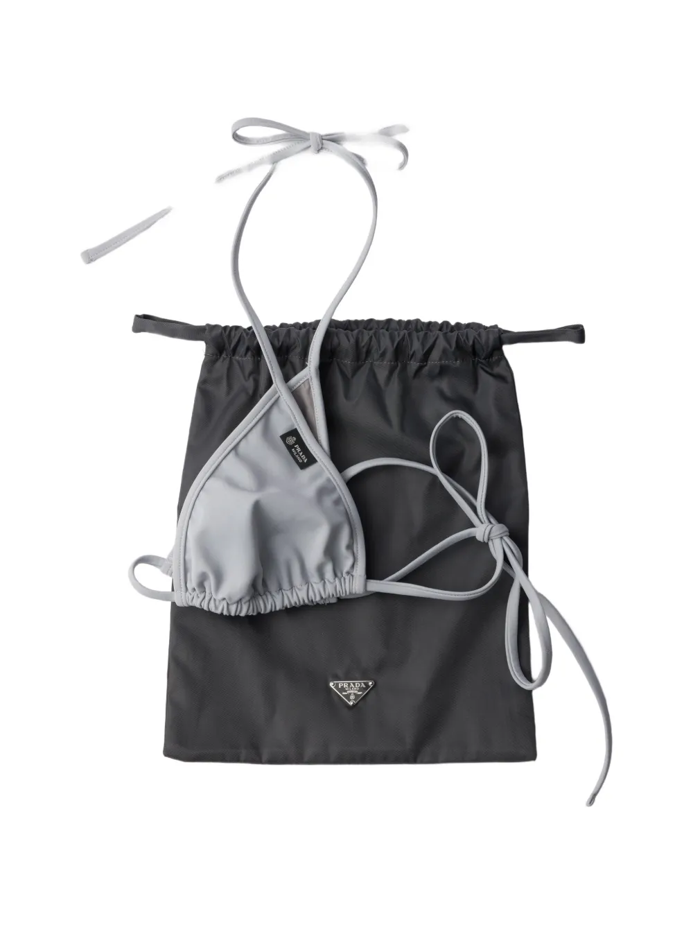Prada Jersey bikinitop Grijs