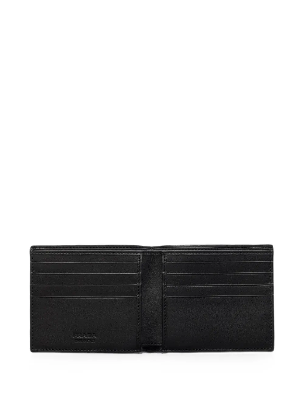 Prada Leren portemonnee Zwart