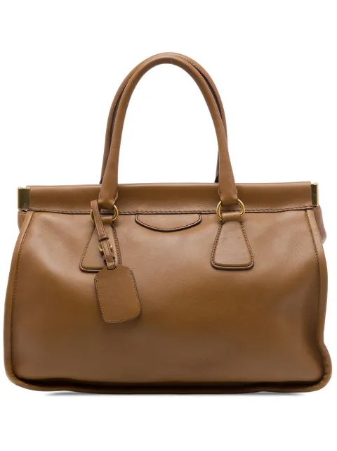 Prada Pre-Owned 2000-2026 City Calf Frame Top Handle tote bag