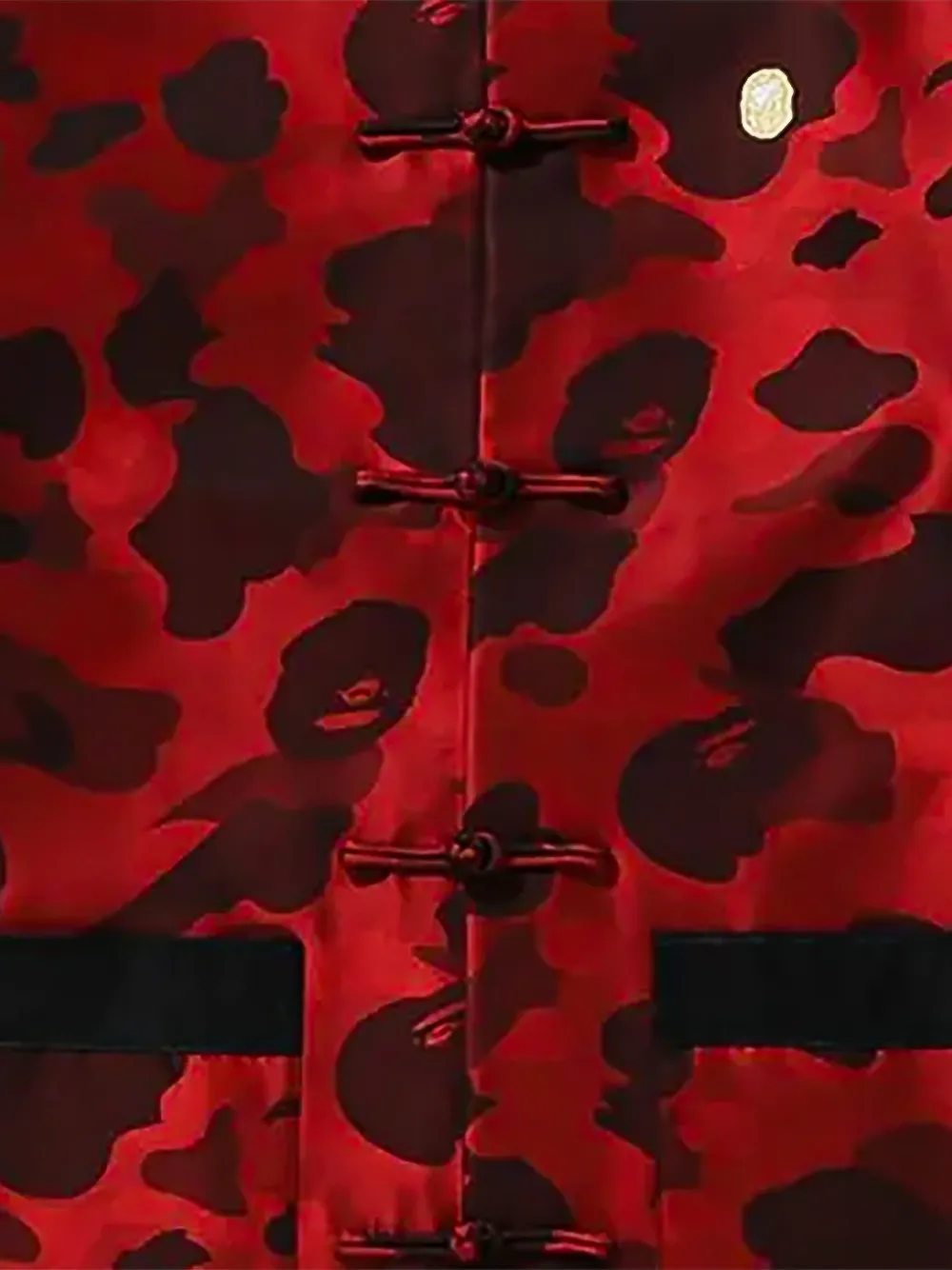 A BATHING APE Color Camo Chinese gewatteerd jack Rood