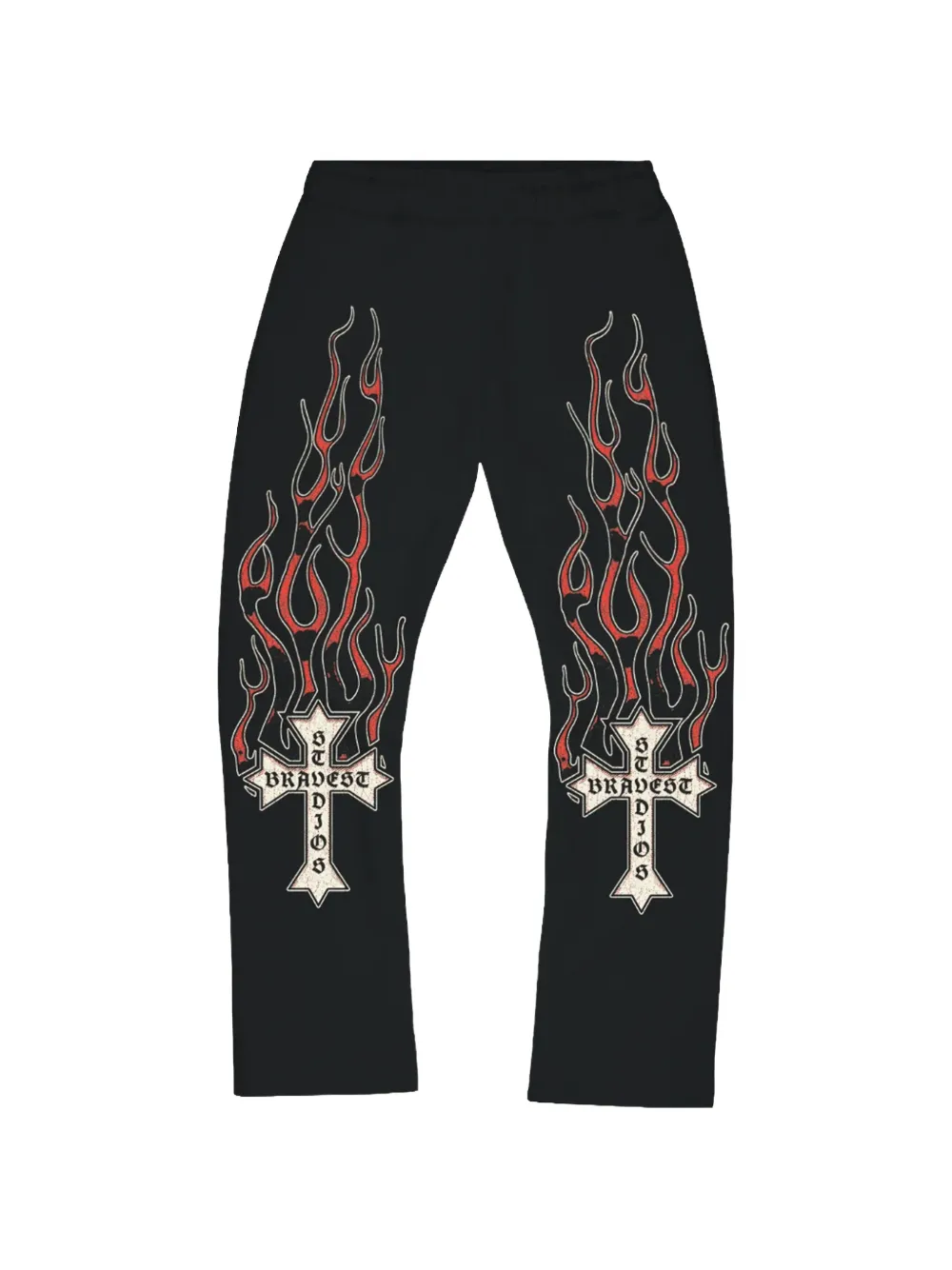 STADIUM GOODS® flame-print track trousers - Schwarz