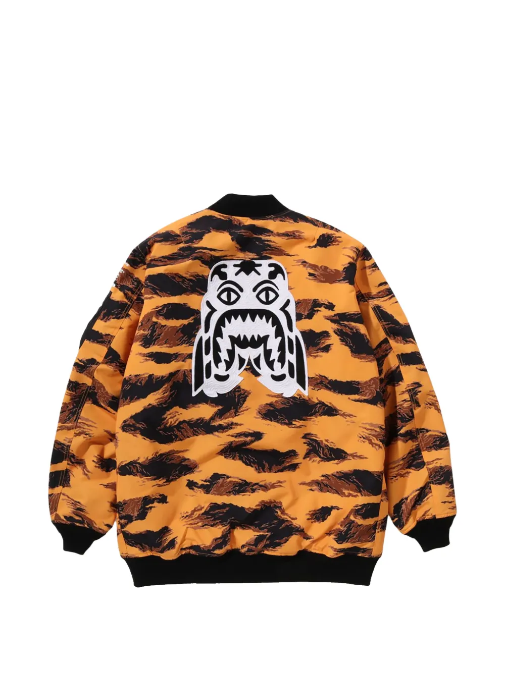 A BATHING APE Tiger Camo Long MA-1 bomberjack Oranje