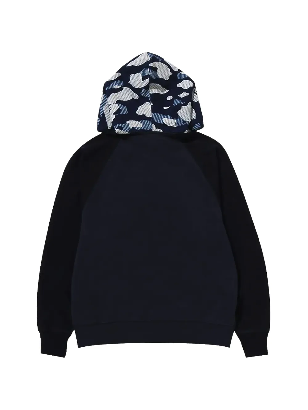 A BATHING APE x Sashiko Camo Relaxed hoodie met rits Blauw