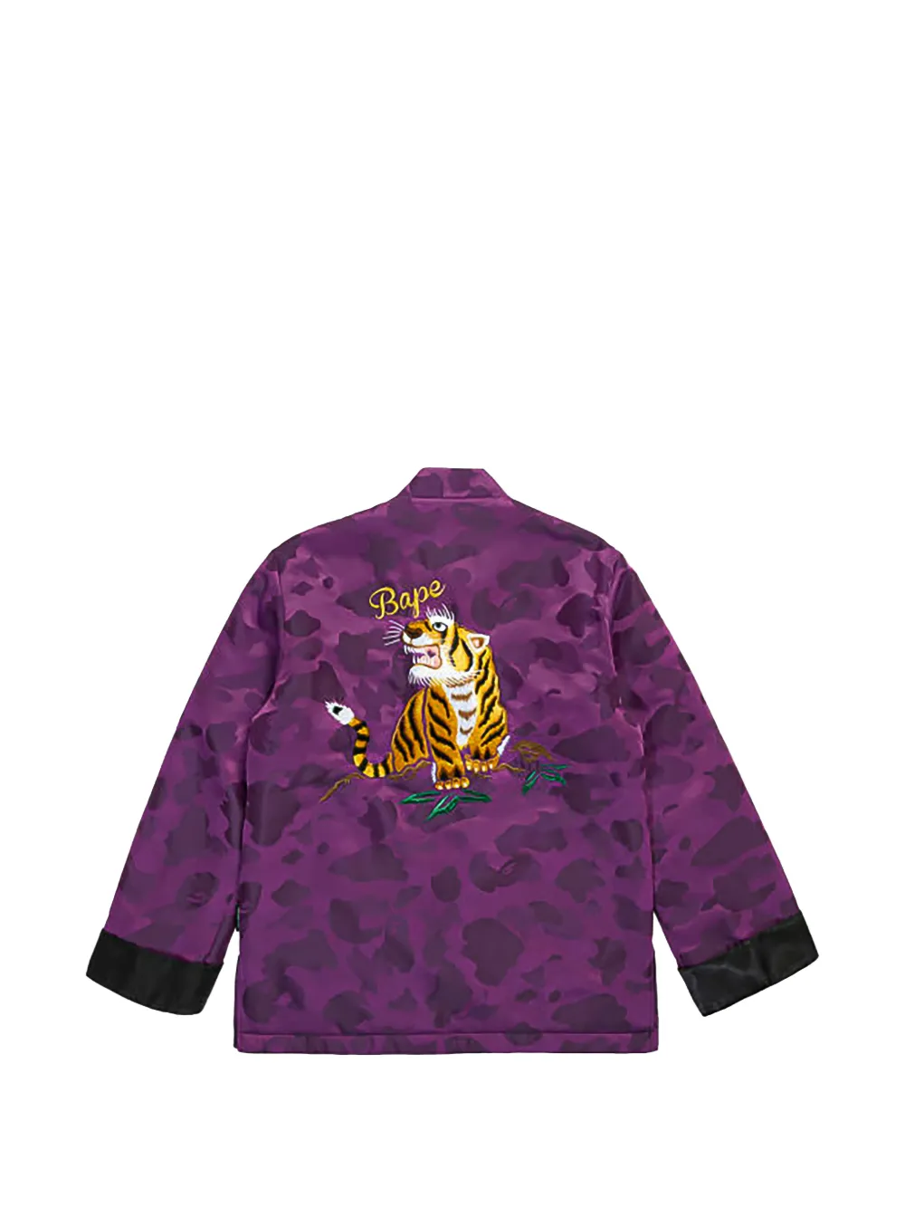 A BATHING APE Camo Tiger gewatteerd jack Paars