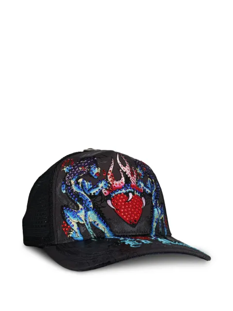 Ed Hardy Panteras rhinestone-embellished trucker hat
