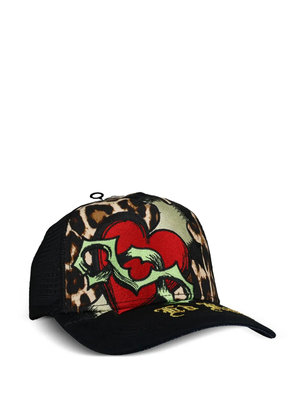 Ed Hardy Cappello Sacred Heart Trucker - Nero