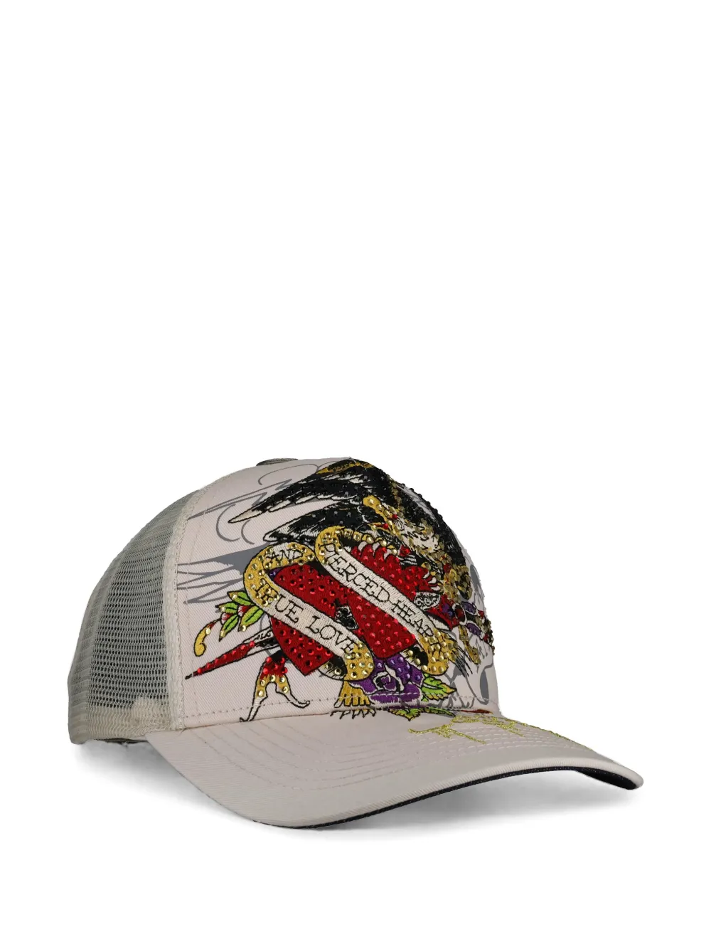 Ed Hardy Cappello con strass - Toni neutri