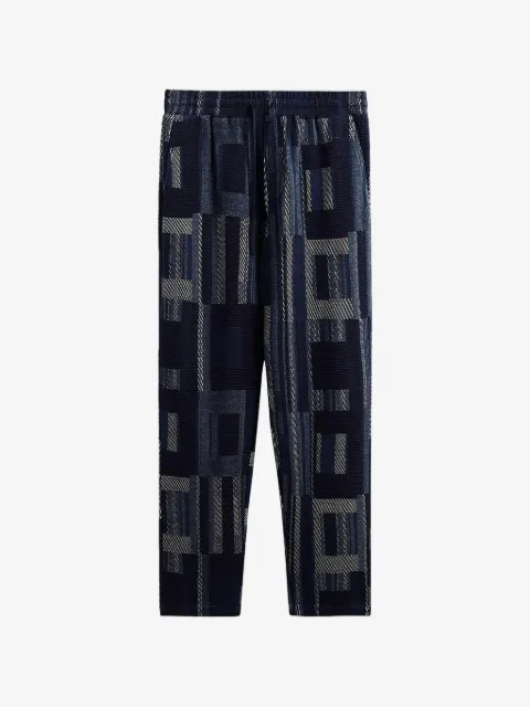 KITH Elmhurst geometric-knit track pants