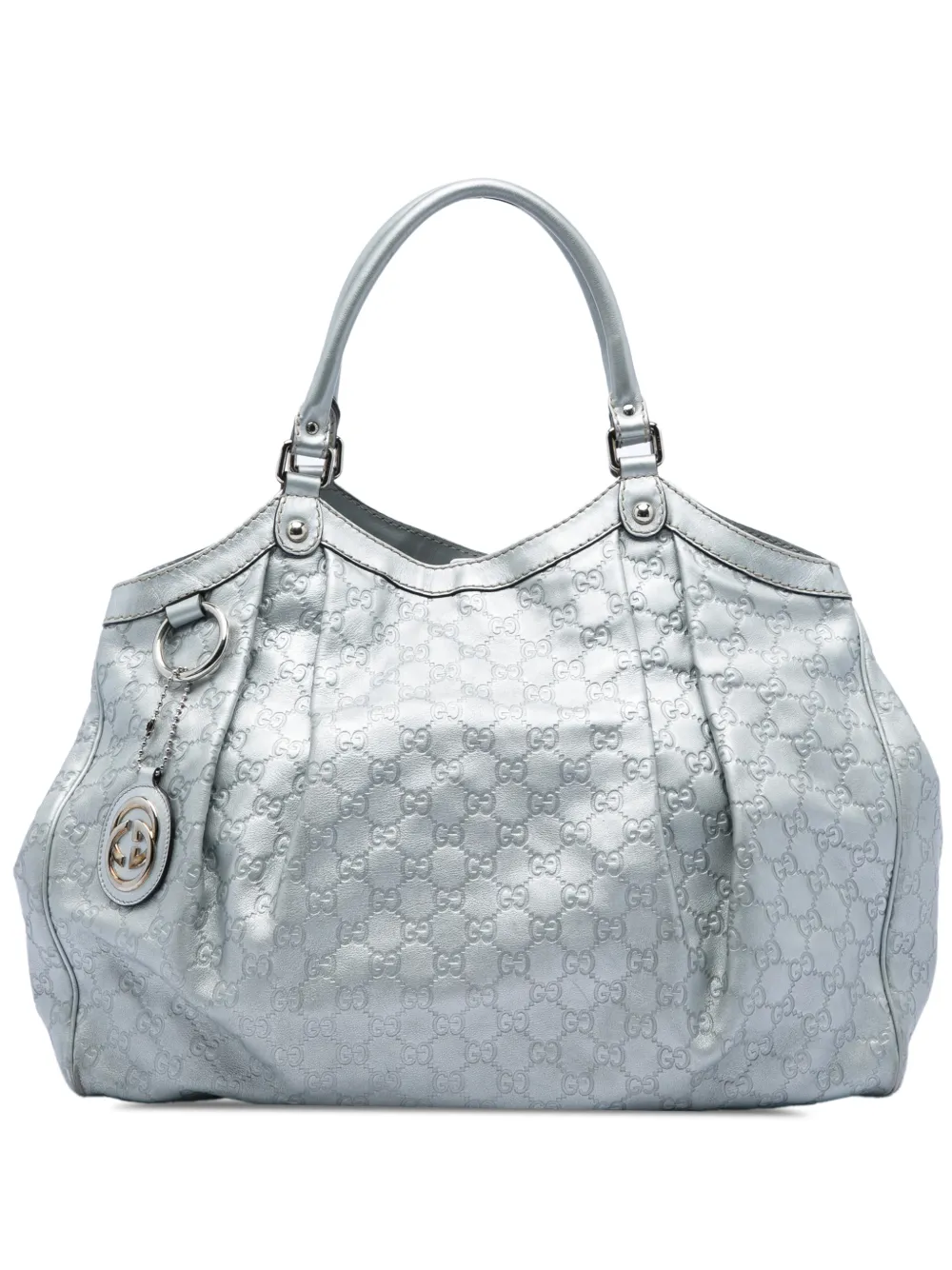 Gucci Pre-Owned 2016-2026 Large Guccissima Sukey tote bag - Silber