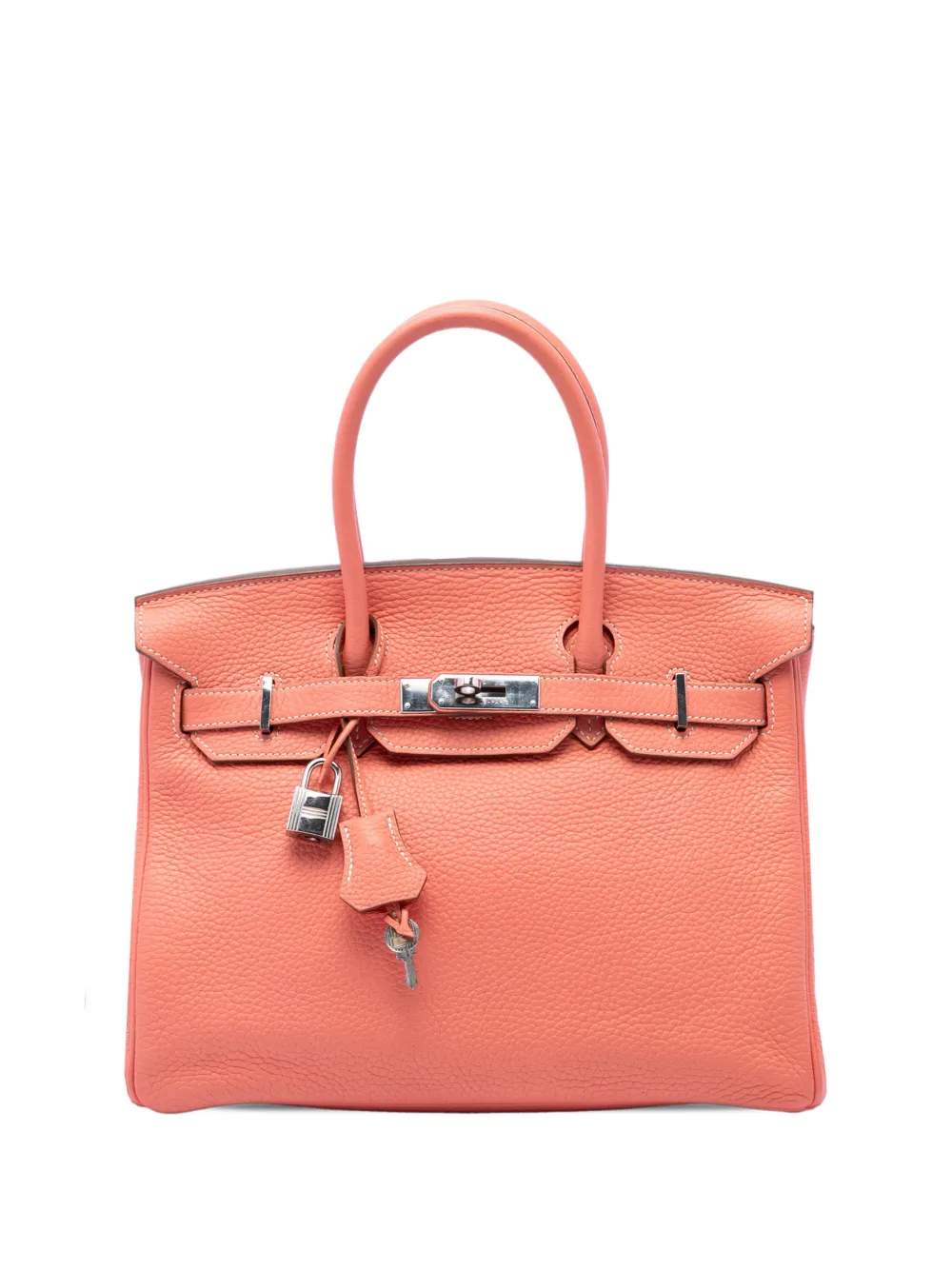Hermès Pre-Owned 2013 Clemence Birkin Retourne 30 handbag - Orange
